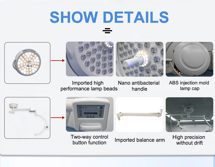 Medical Equipment Hospital Device Patient Use Double Head LED Operating Lamp Hospital Surgical Lights