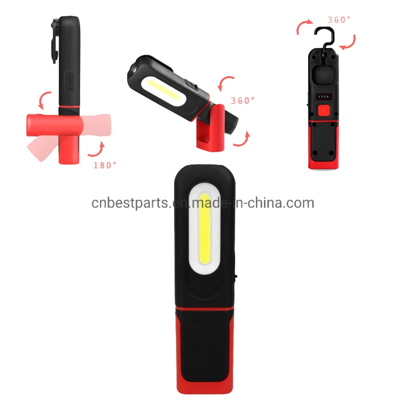 Wholesale Auto Car Repair Emergency Lighting USB Charging Pocket COB Floodlight Inspection Lamp Rechargeable Spot Light Portable LED Work Light